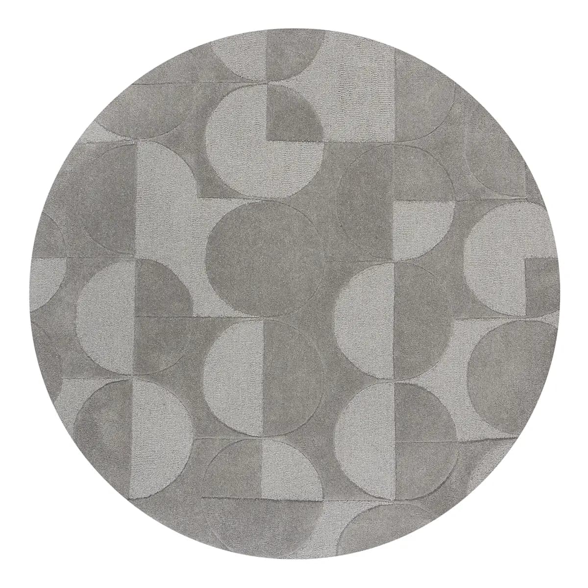 Wollteppich Gigi Grau/Grau 160 x 160cm | Grau
