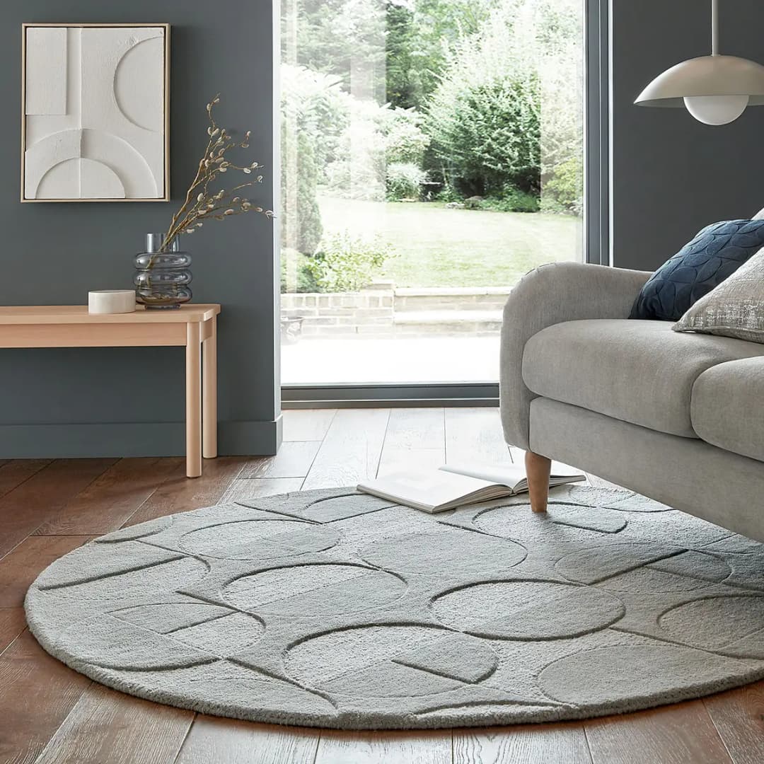 Wollteppich Gigi Grau/Grau 160 x 160cm | Grau