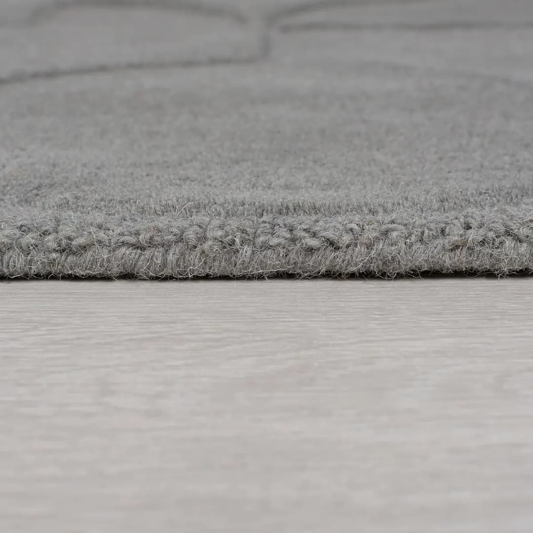Wollteppich Gigi Grau/Grau 160 x 160cm | Grau