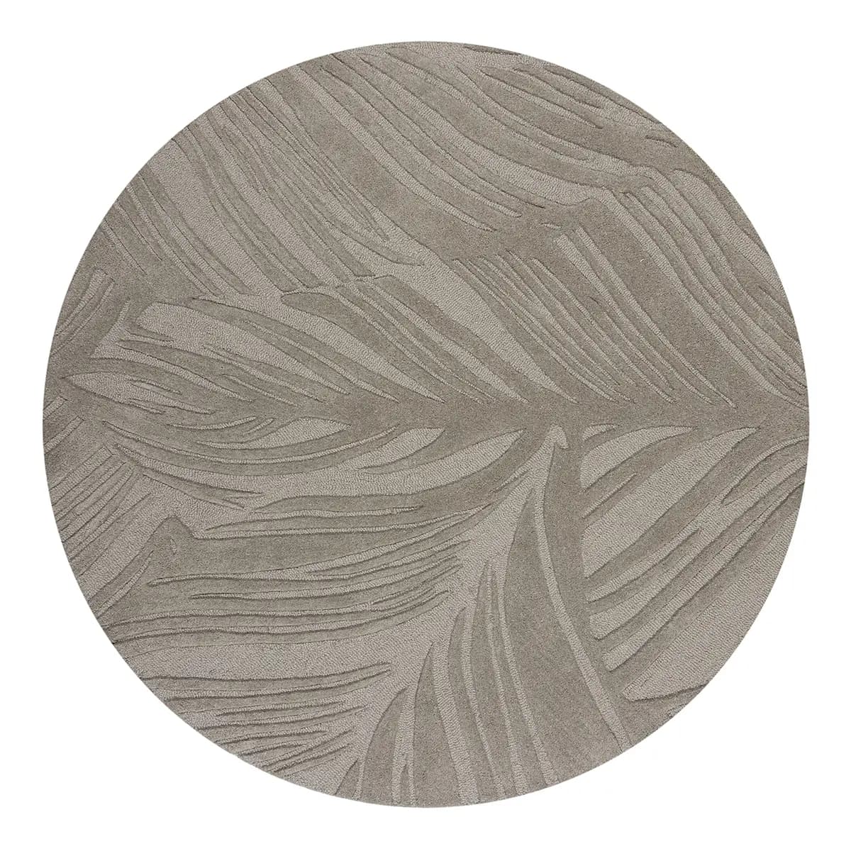 Wollteppich Lino Leaf Grau/Grau 160 x 160cm | Grau