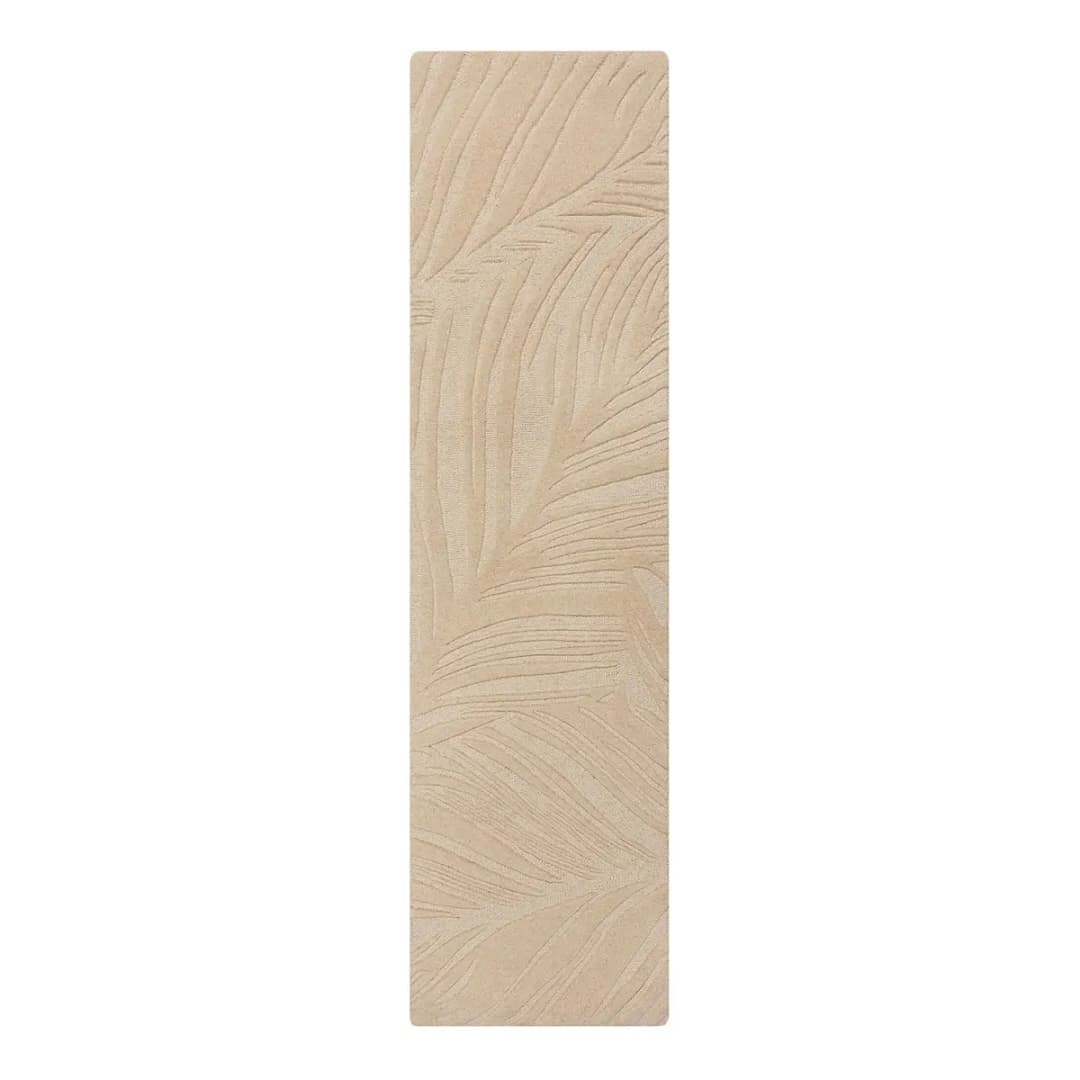 Wollteppich Lino Leaf Beige/Beige 60 x 230cm | Beige