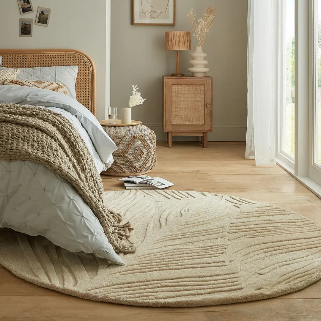 Wollteppich Lino Leaf Beige/Beige | Beige