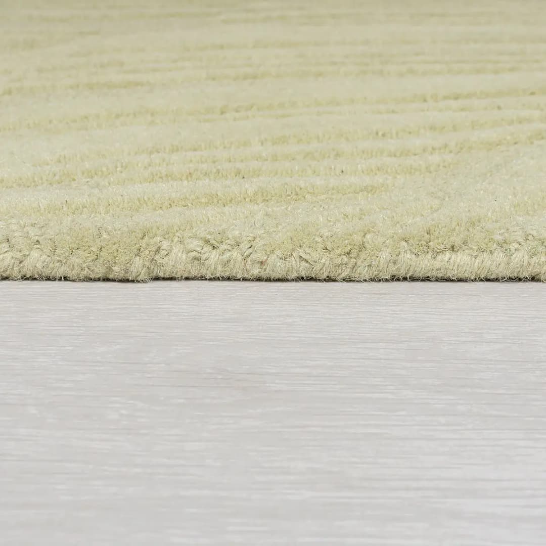 Wollteppich Lino Leaf Grün/Hellgrün 160 x 160cm | Grün