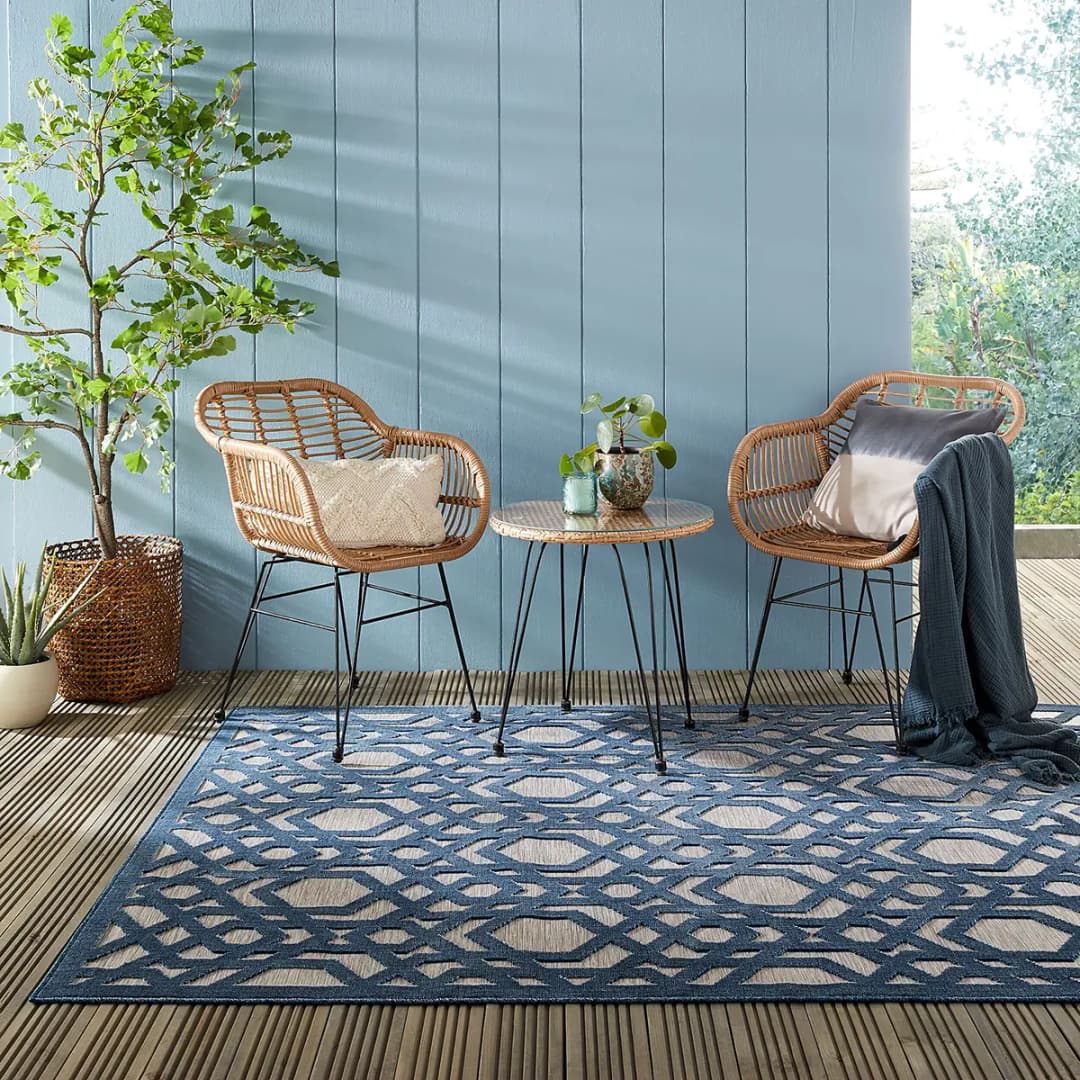 Outdoor-Teppich Oro | Blau