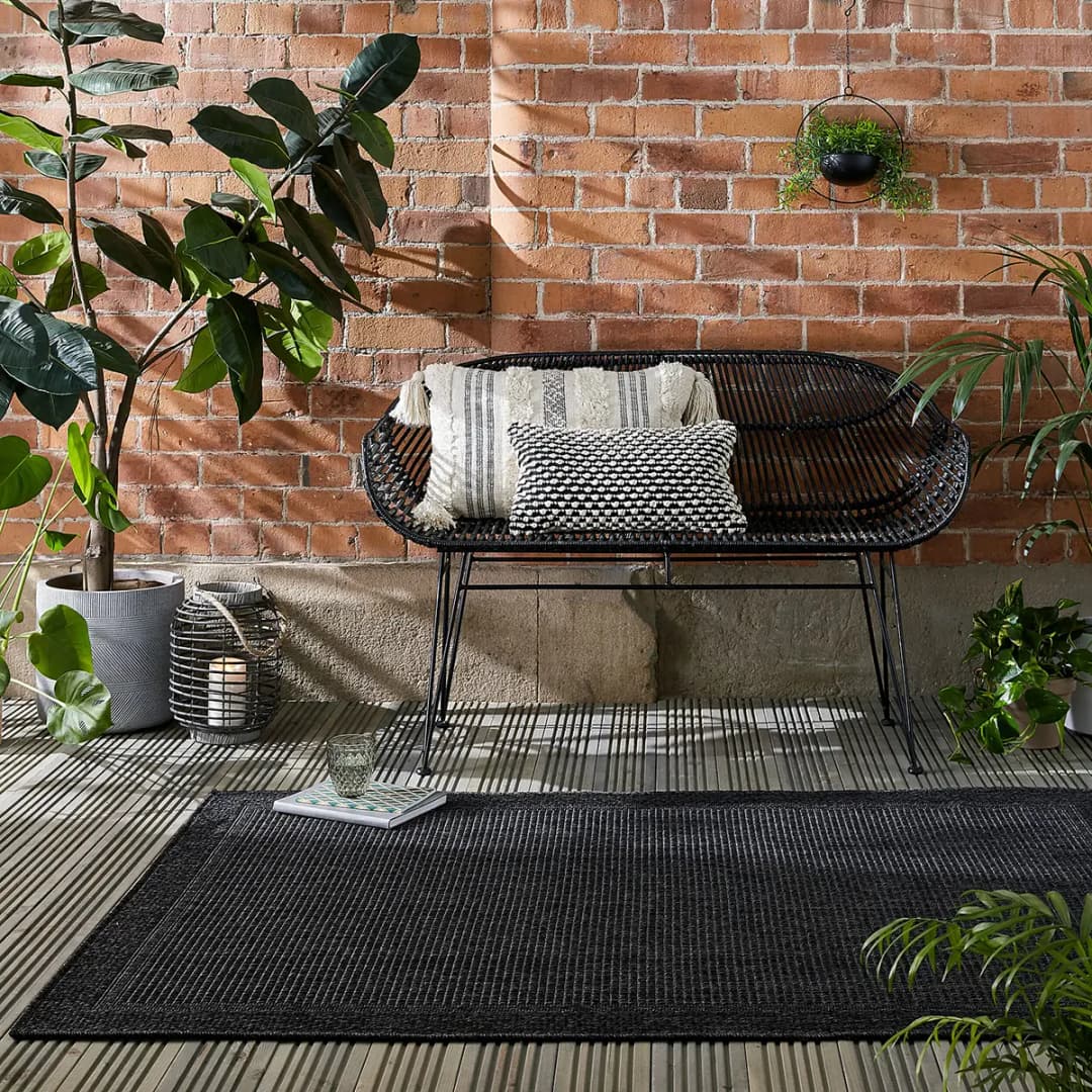 Outdoor-Teppich Weave | Grau