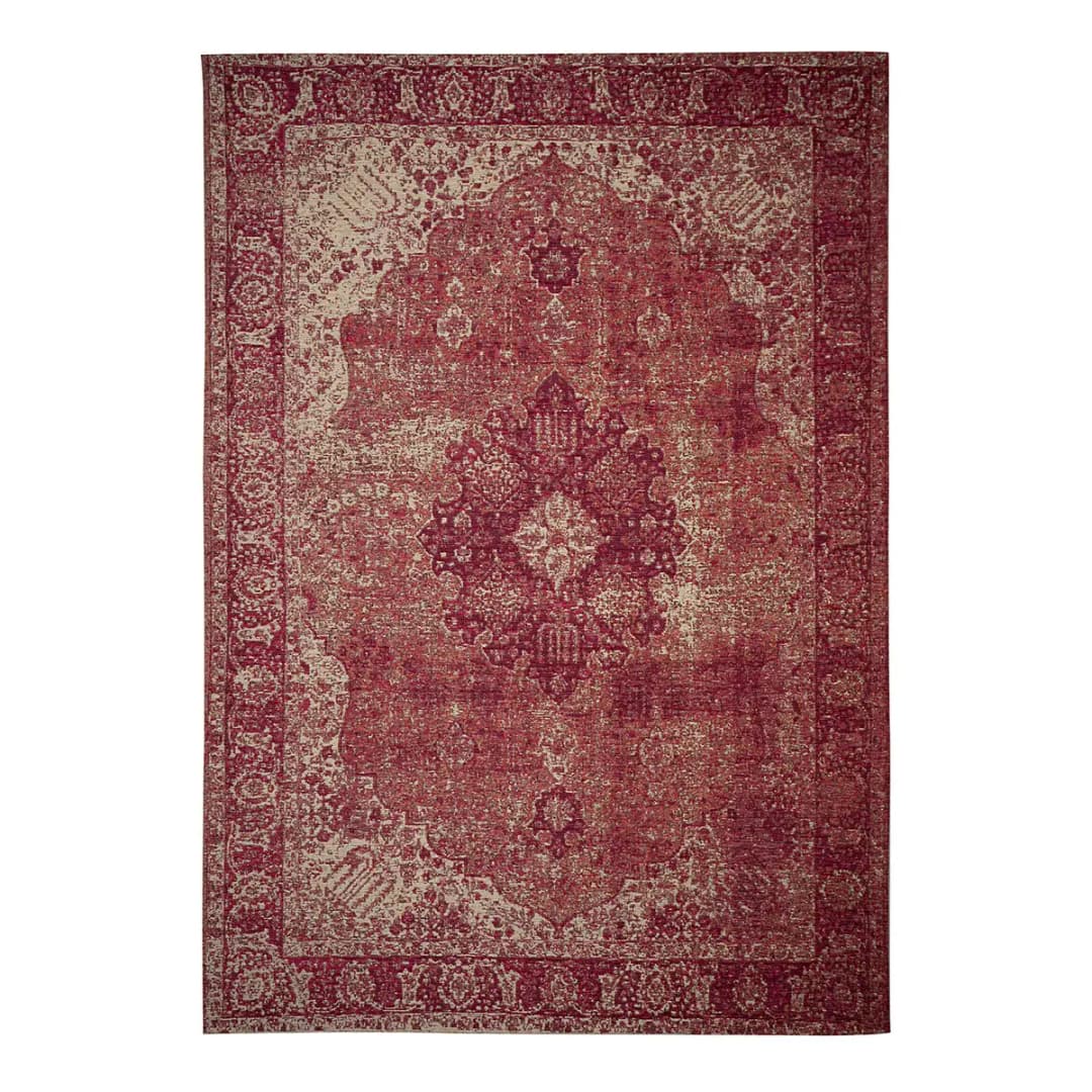 Kurzflorteppich Antique Traditional | Rosa