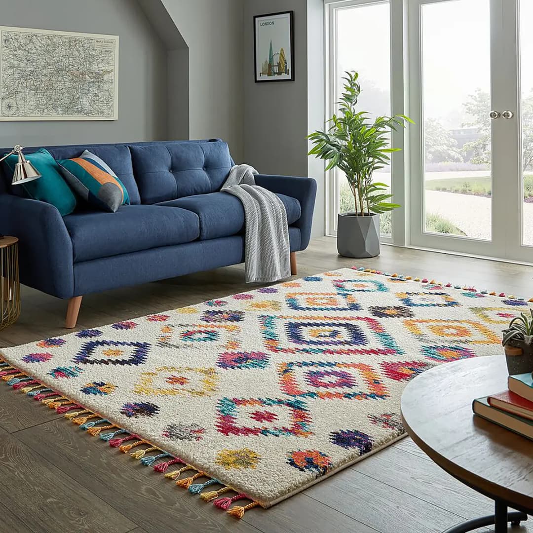 Kurzflorteppich Bohemia Multicolor 200 x 290cm | Mehrfarbig