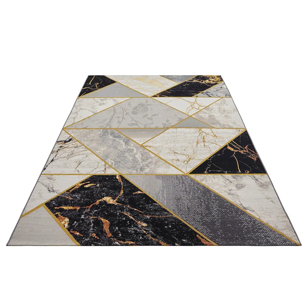 In-/Outdoor Teppich Noble | Schwarz