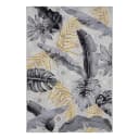 In-/Outdoor Teppich Gold Leaves Grau | Grau