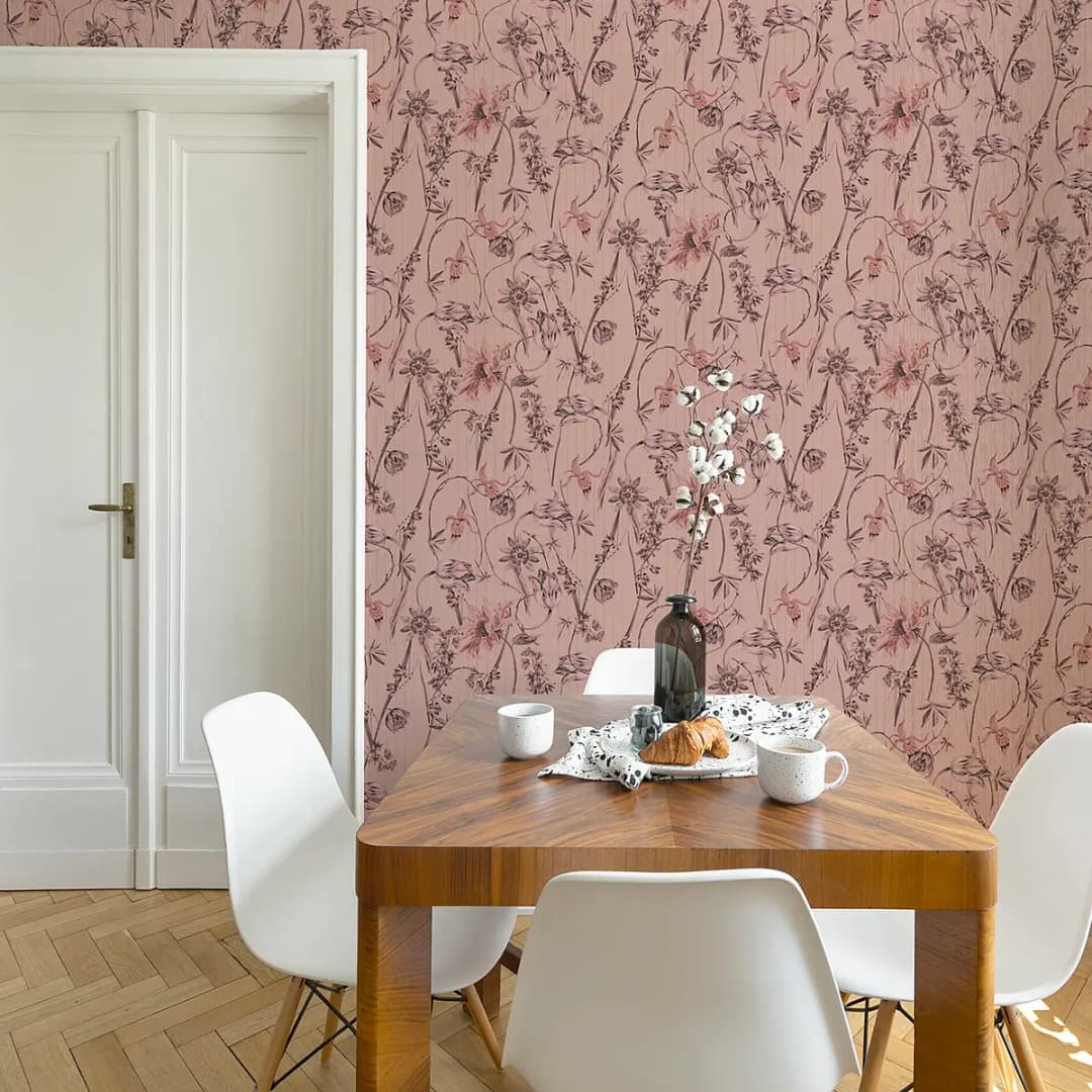 Vliestapete Nadine | Pink