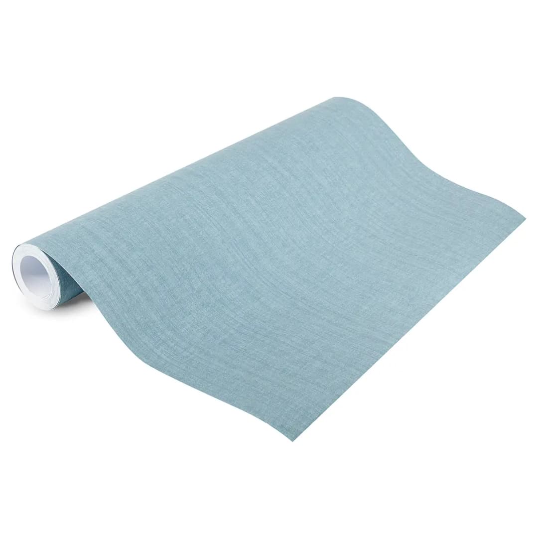 Vliestapete Uni Textur Grass | Blau