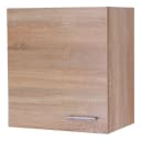 Hängeschrank 50cm Braun/Weiß/Weiß/Eiche Sonoma Dekor | Holztöne