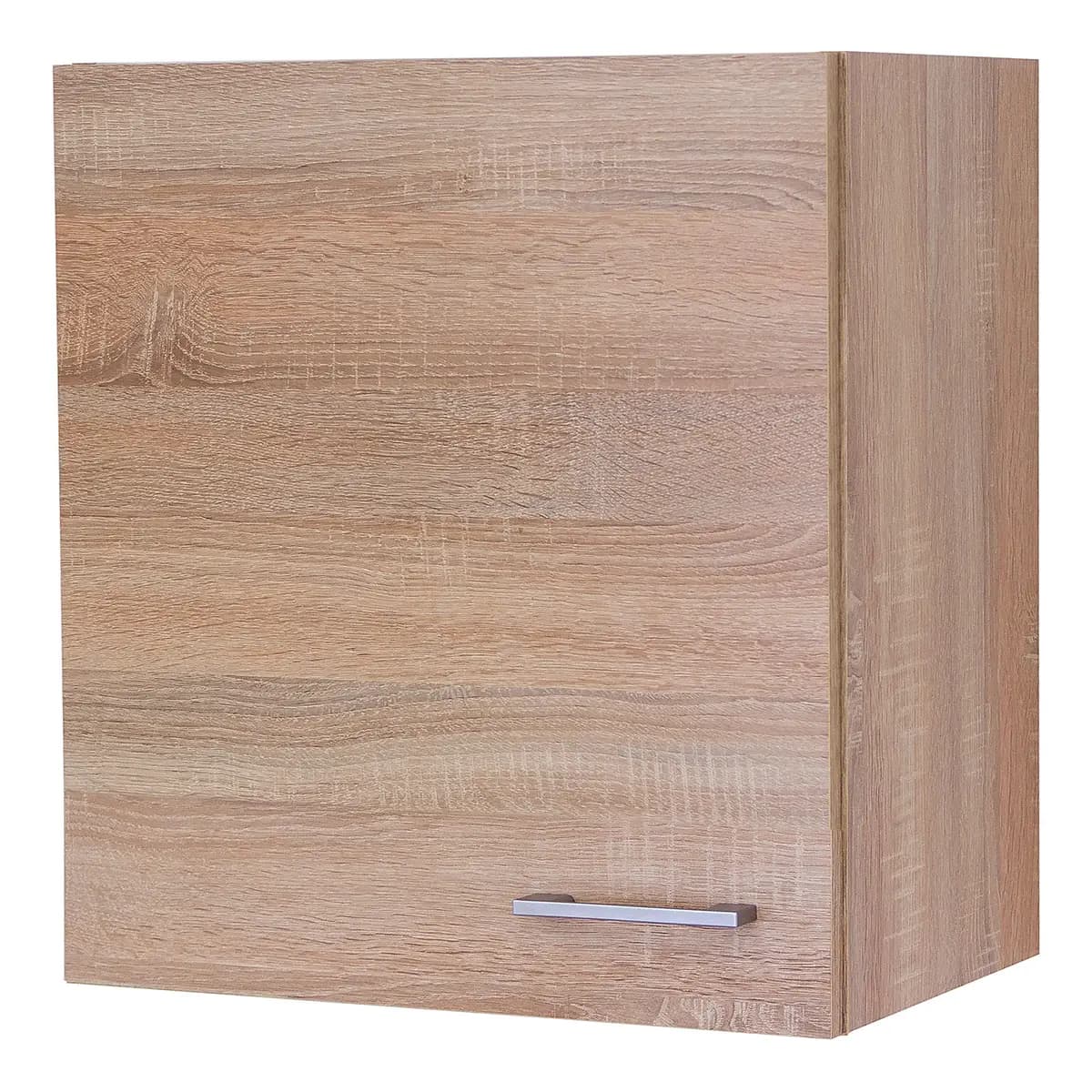 Hängeschrank 50cm Braun/Weiß/Weiß/Eiche Sonoma Dekor | Holztöne
