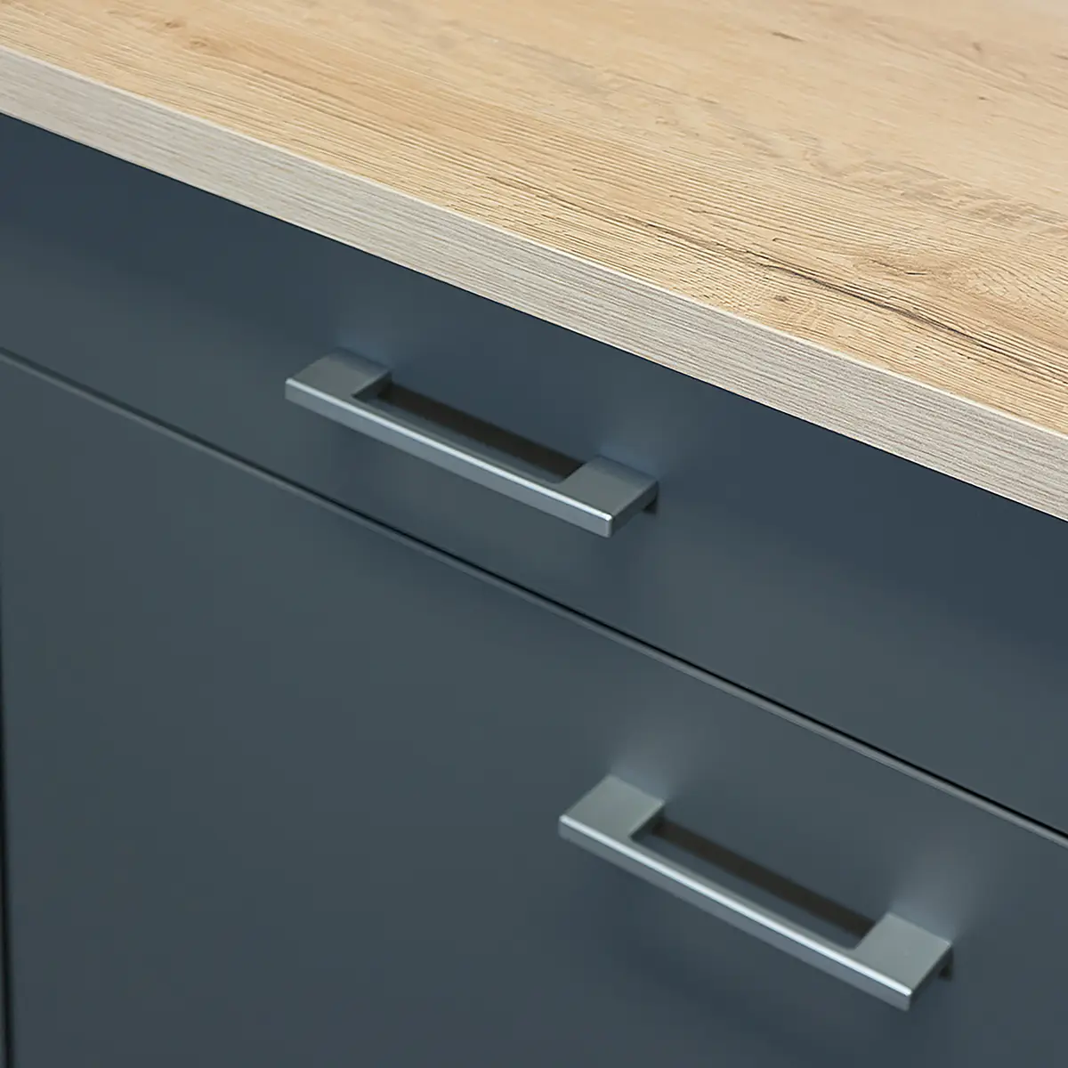 Unterschrank 60cm Braun/Grau/Basalt | Braun
