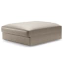 Polsterhocker Big Grau Microfaser Taeko | Grau