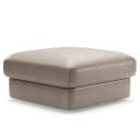 Polsterhocker Small Grau Microfaser Taeko Modern | Grau