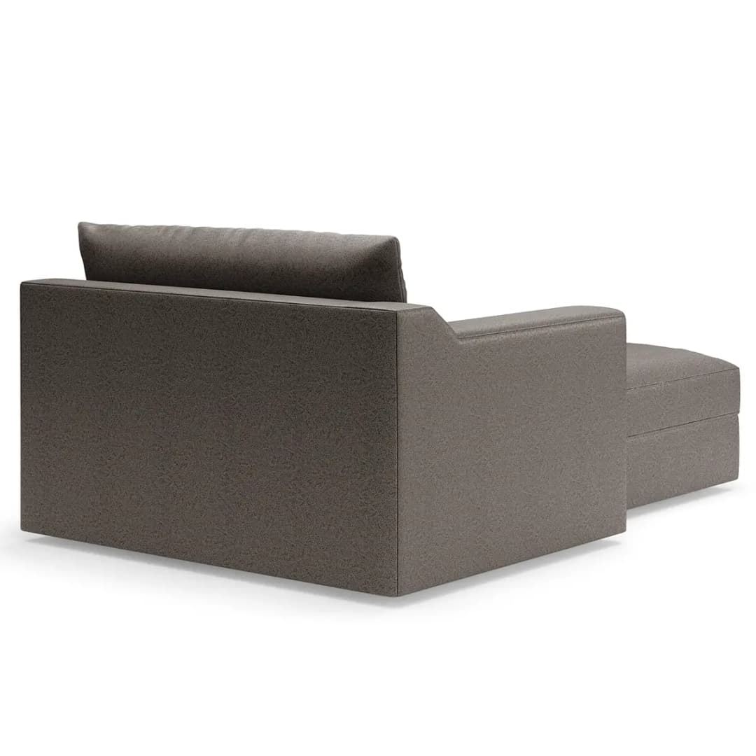 Recamiere Grau Microfaser Taeko | Grau