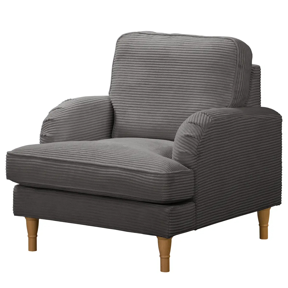 Sessel Grau Cordstoff Lola | Grau