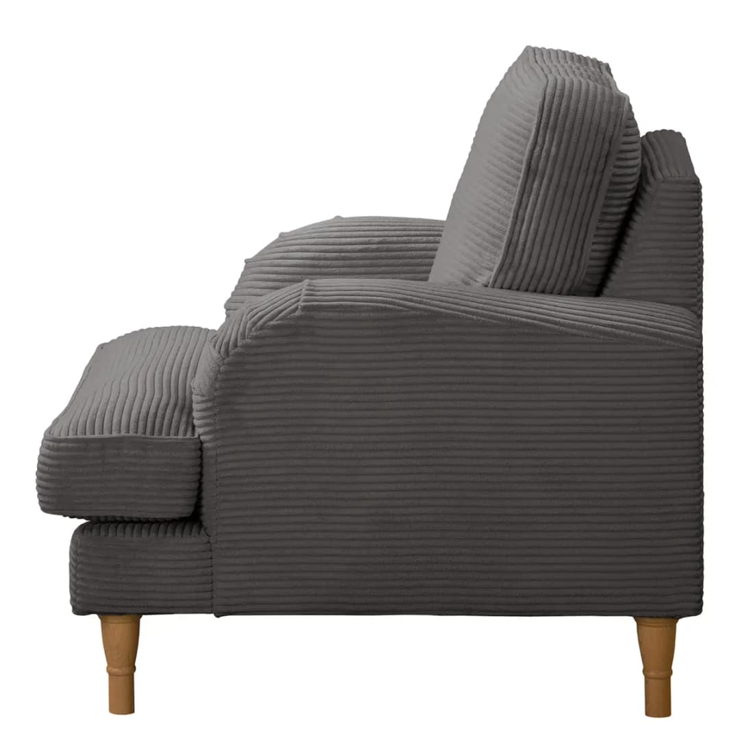 Sessel Grau Cordstoff Lola | Grau
