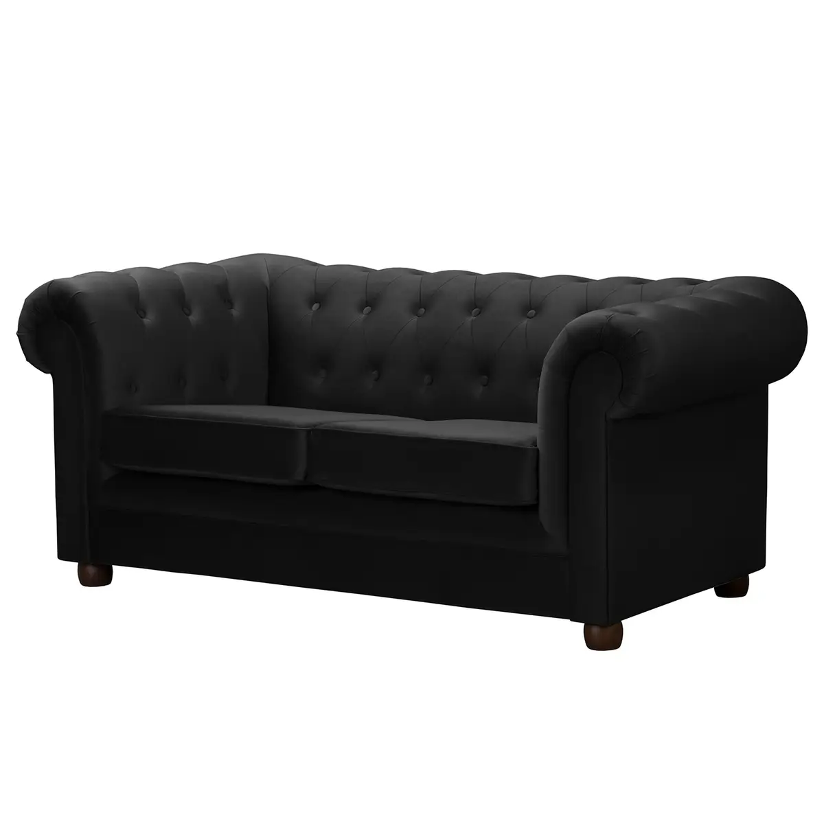 2-Sitzer Sofa Upperclass | Schwarz