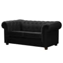 2-Sitzer Sofa Upperclass | Schwarz
