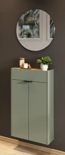 Garderobenset Ameca 2-teilig 56cm Grün/Graugrün | Grün