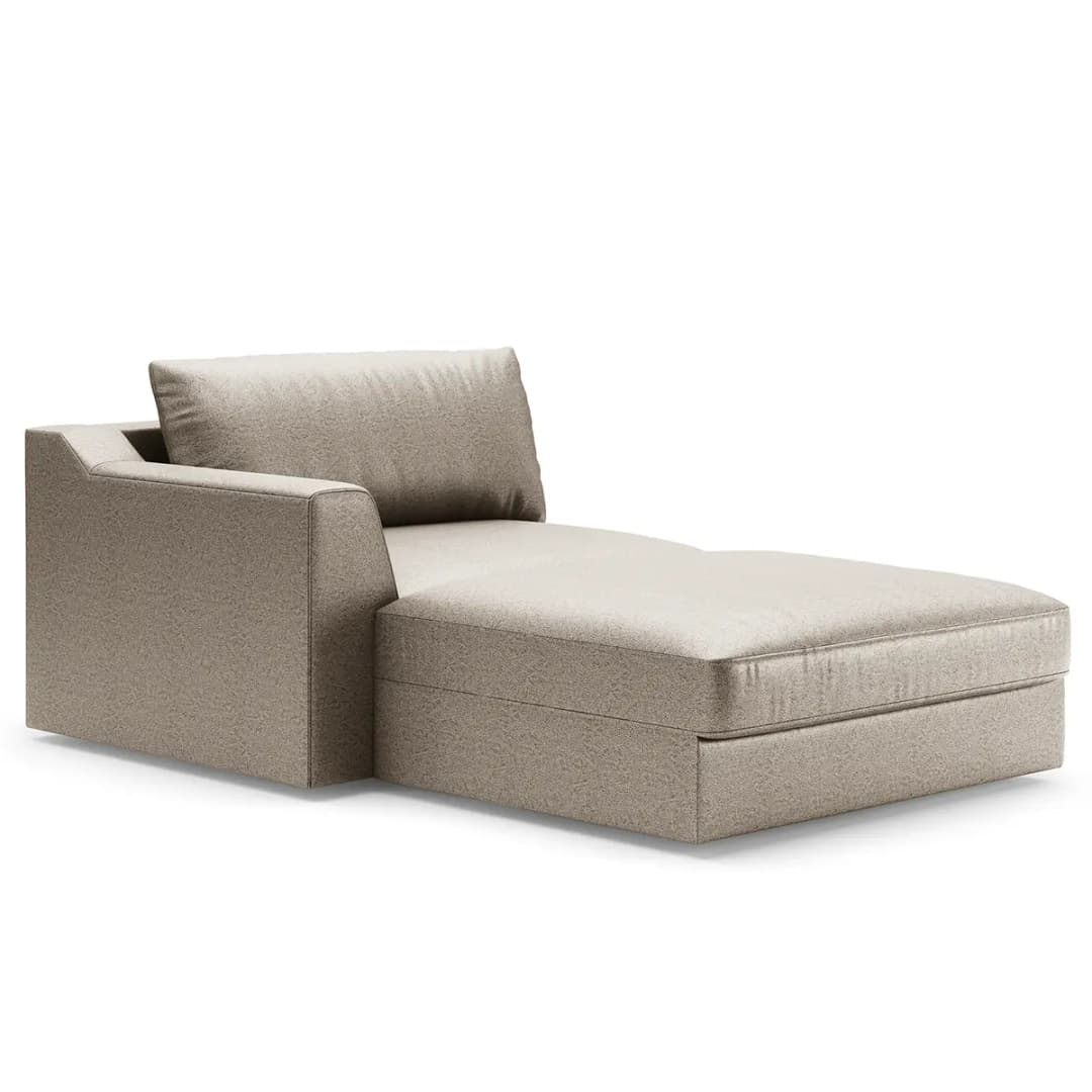 Ecksofa mit Longchair Taeko | Grau
