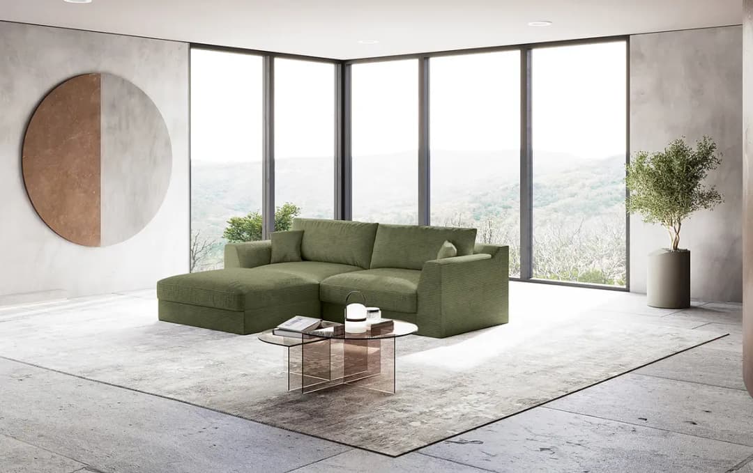 Ecksofa Lizza | Grün