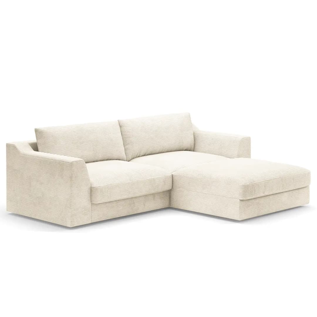 Ecksofa Lizza | Weiß