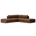 Ecksofa Braun Microfaser Taeko | Braun