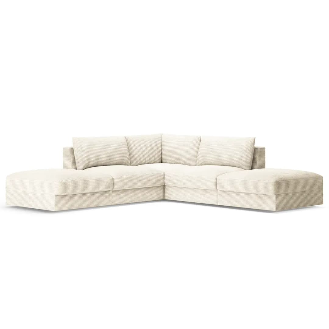 Ecksofa Lizza | Weiß