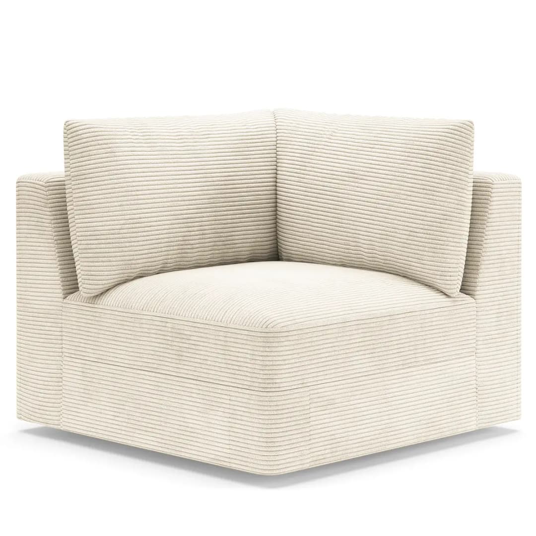 Ecksofa Lizza | Weiß