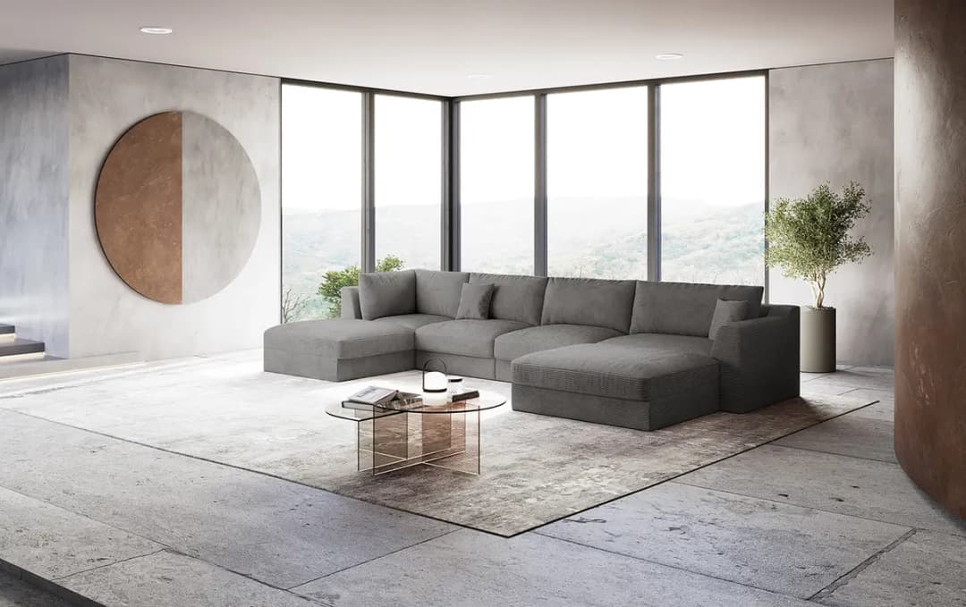Wohnlandschaft Lizza | Grau