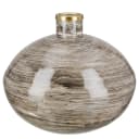 Vase Stripes 20 x 20cm Braun | Braun