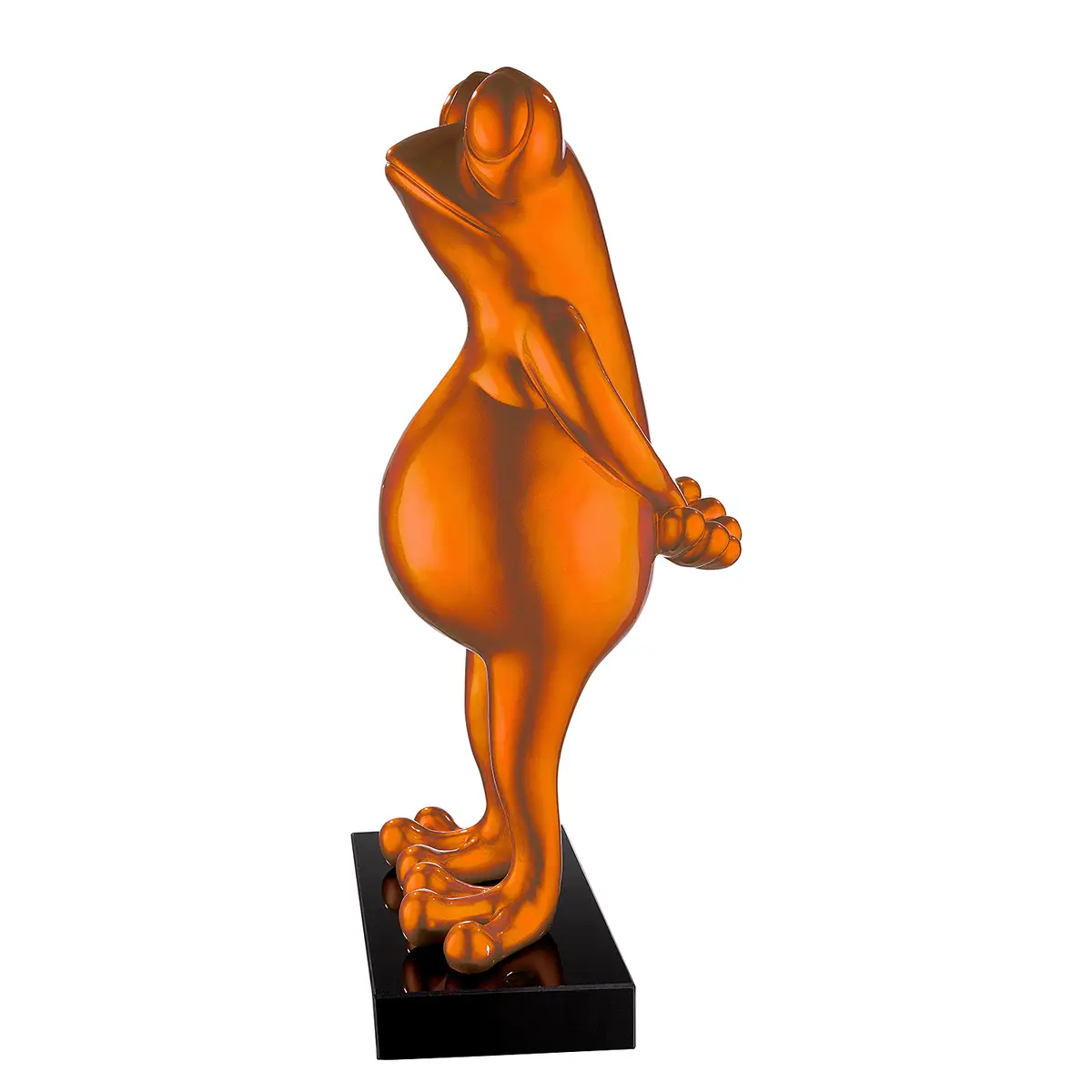 Skulptur Frosch | Orange
