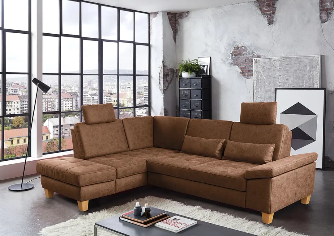 Ecksofa Elley | Braun