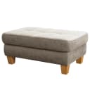 Polsterhocker Elley | Grau