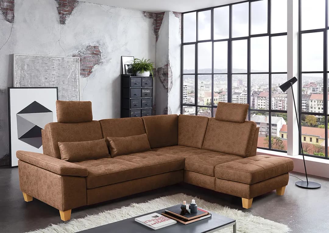 Ecksofa Elley | Braun