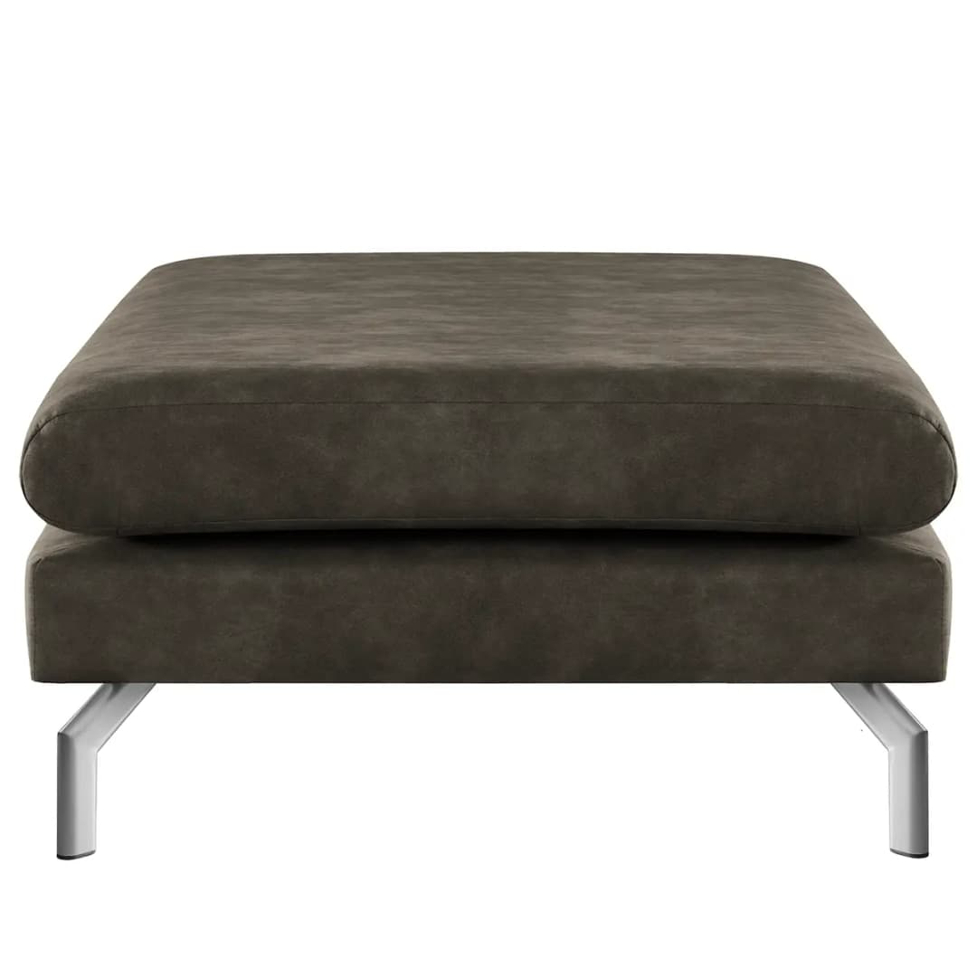 Polsterhocker Kayena | Grau