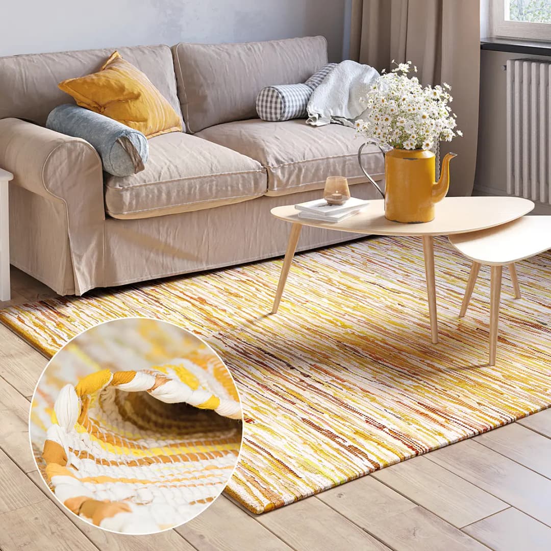 Kurzflorteppich Amira | Gold