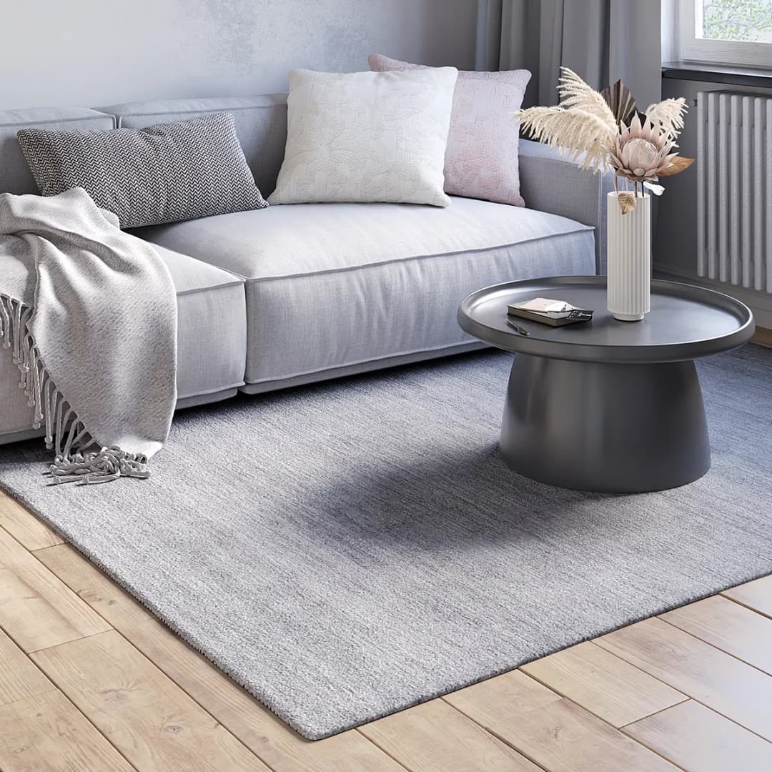 Wollteppich Rana Grau/Grau 200 x 140cm | Grau