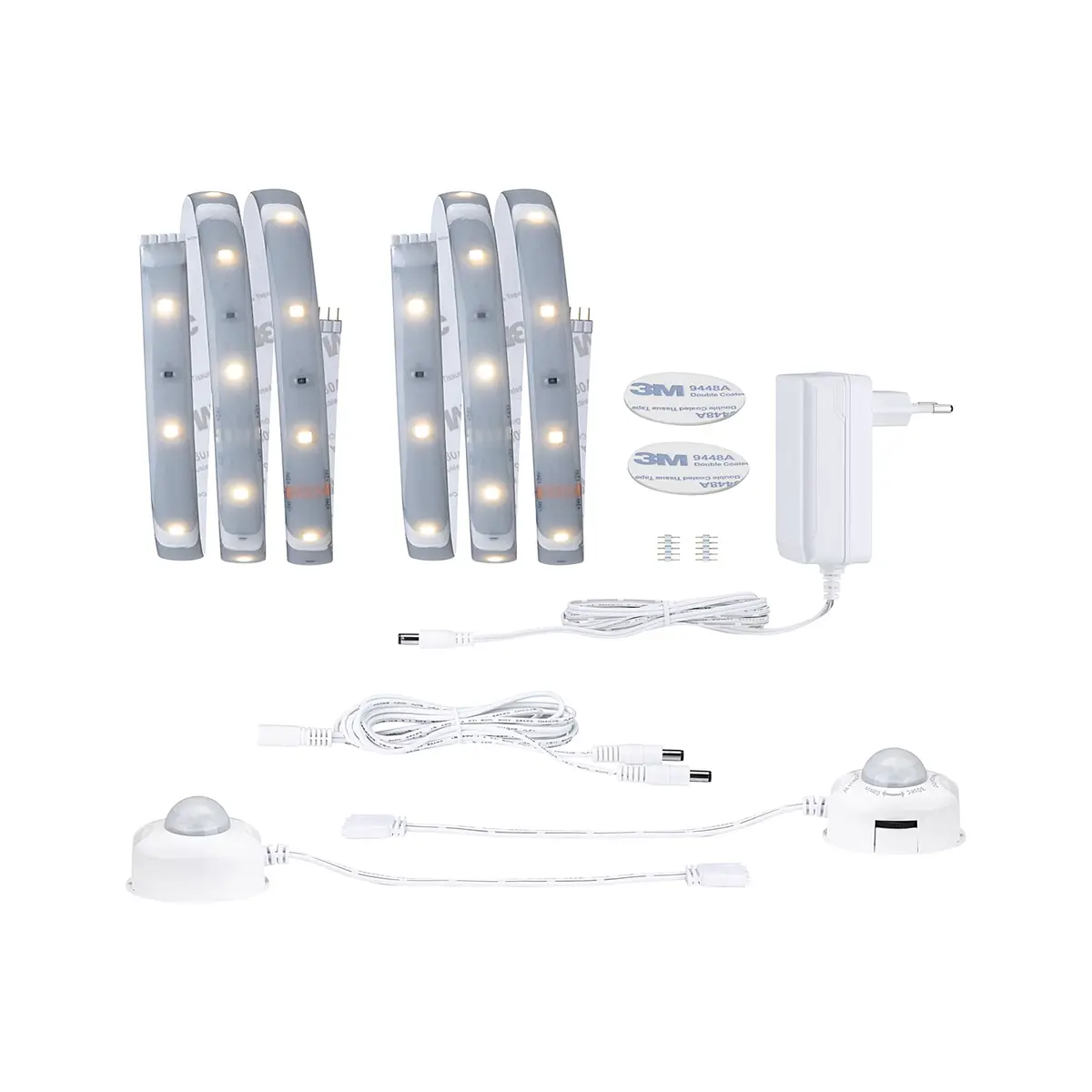 MaxLED-Stripe Comfort Set Bett | Silber