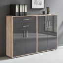 Schrankwand Set A | Braun