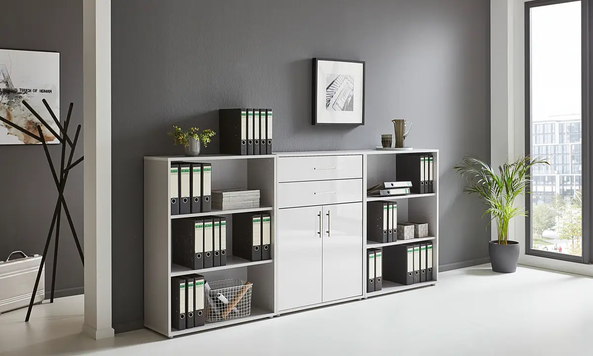 Schrankwand Set | Grau