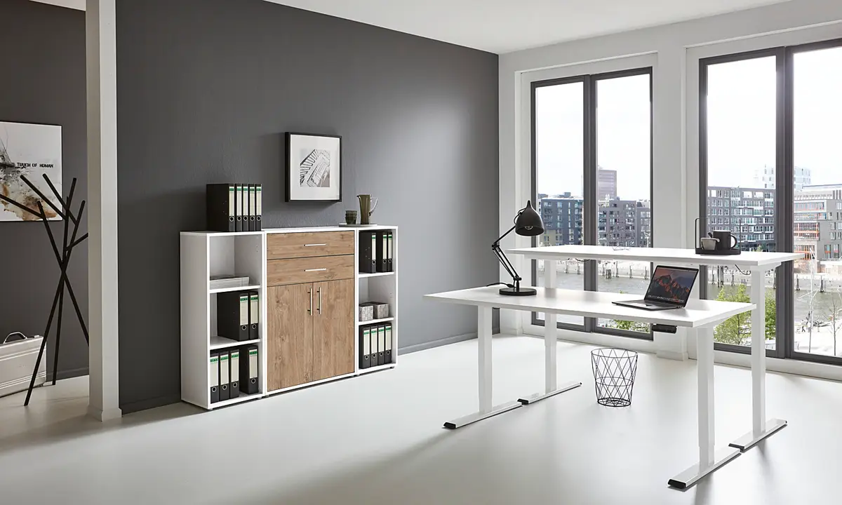 Büro-Set 4-teilig Set A | Holztöne