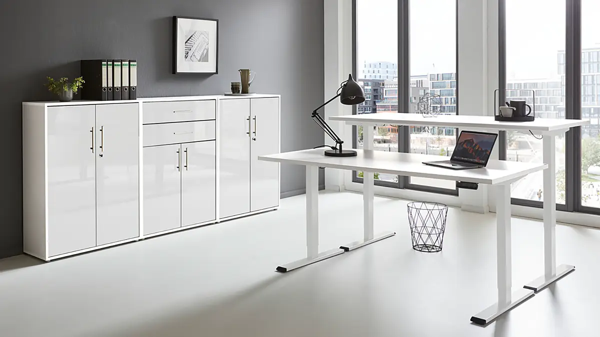 Büro-Set 3-teilig | Weiß