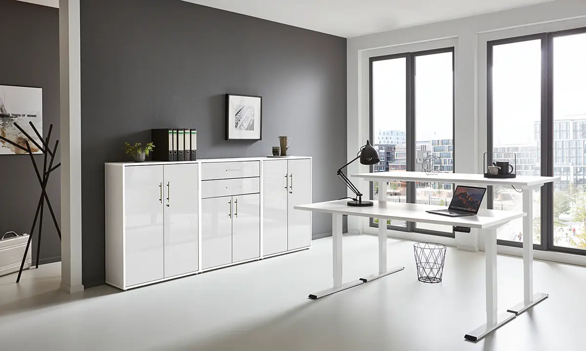 Büro-Set 3-teilig | Weiß