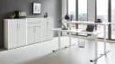 Büro-Set 3-teilig 160 cm | Weiß
