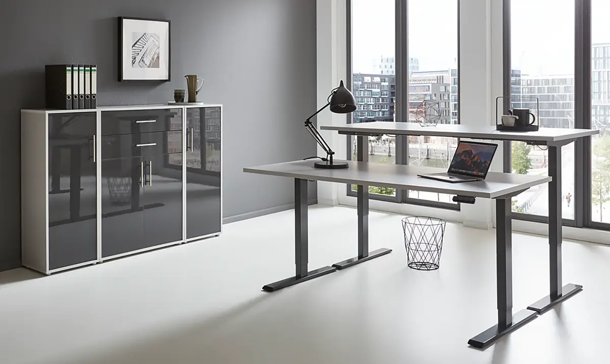 Büro-Set 4-teilig Set E | Grau
