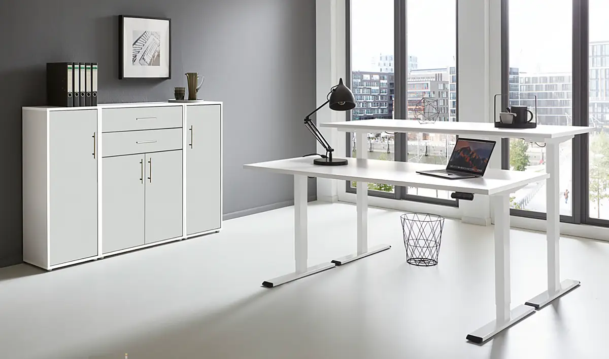 Büro-Set 4-teilig Set E | Weiß